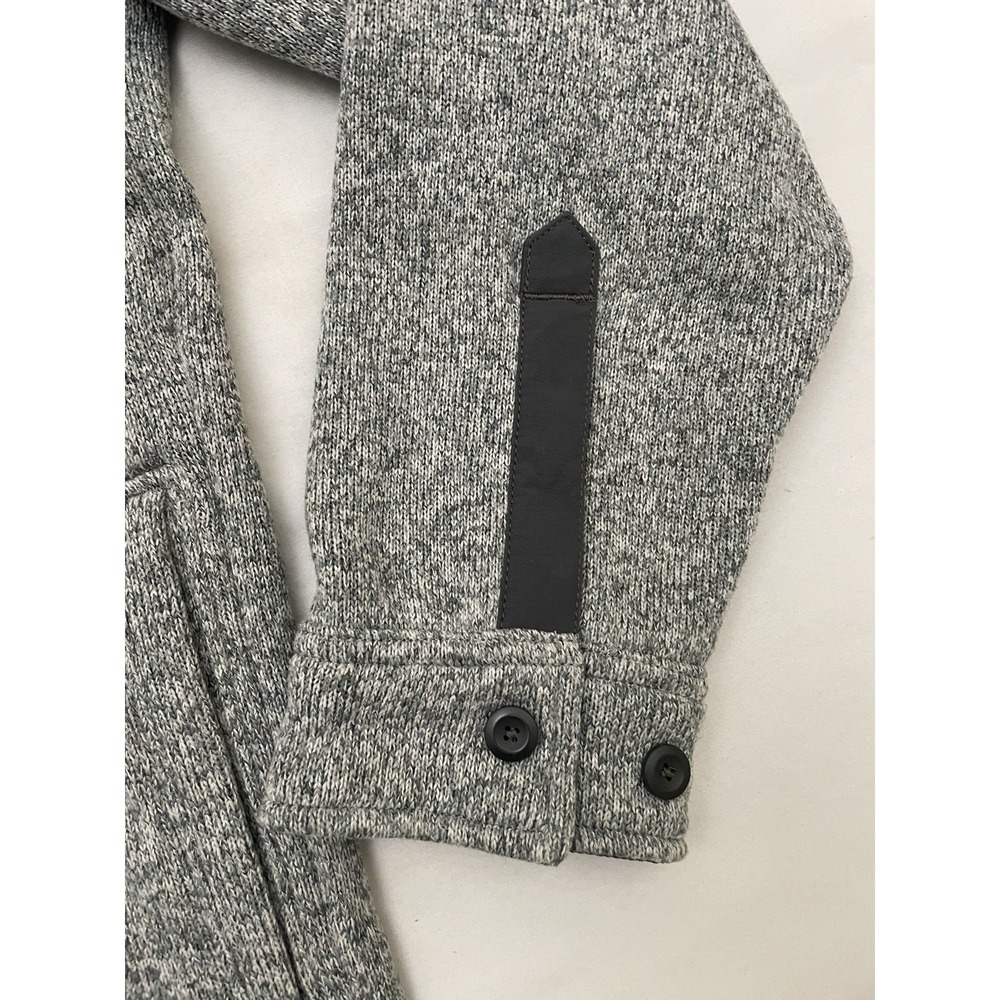 Patagonia Better Sweater Shirt Jacket Medium Gray Shacket Gorpcore Fleece Lined - Picture 6 of 9